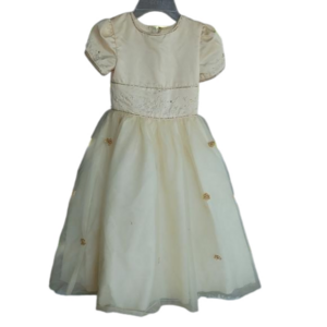 Romantic Bridal yellow girl Dress size 4